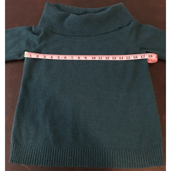 by Anthropologie Shelby Pullover Off-the-Shoulder Teal Sweater - Size Small - Picture 7 of 8